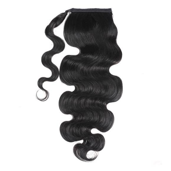 ?100% Human Hair Brazilian Body Wave Ponytail Hair Extensions ?NWT main image 4